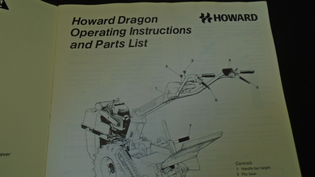 Westlake Plough Parts – Howard Rotavator Dragon Parts List & Instructions 