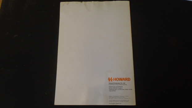 Westlake Plough Parts – Howard Rotavator Dragon Parts List & Instructions 