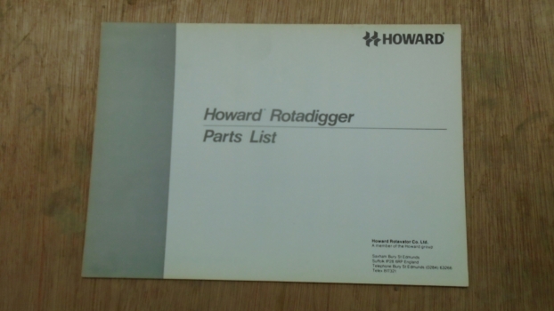 Westlake Plough Parts – Howard Rotavator Rotadigger Parts List 