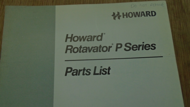 Westlake Plough Parts – Howard Rotavator P Series Parts List 