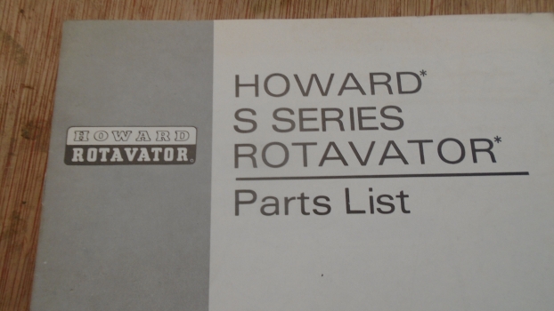 Westlake Plough Parts – Howard Rotavator S Series Parts List Fold Out 