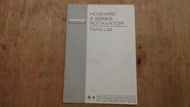 Westlake Plough Parts – Howard Rotavator S Series Parts List Fold Out 