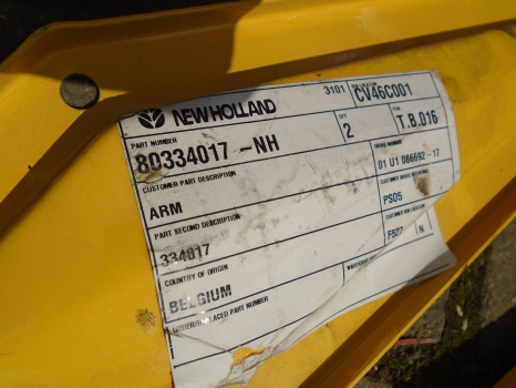 Westlake Plough Parts – NEW HOLLAND COMBINE BALER YELLOW ARMS 80334017 X4