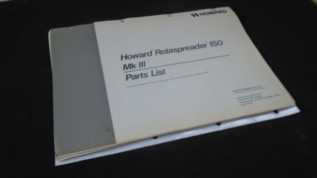 Westlake Plough Parts – Howard Rotaspreader 150 Mk3 Parts List 
