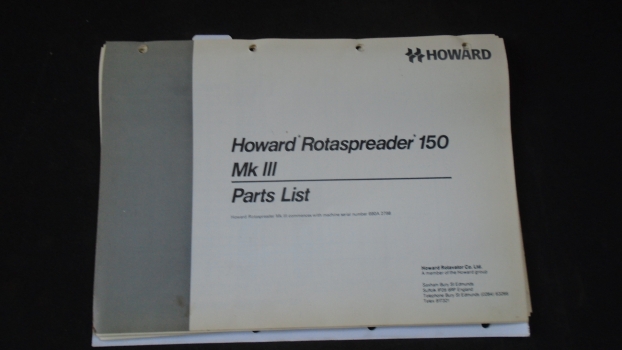 Westlake Plough Parts – Howard Rotaspreader 150 Mk3 Parts List 