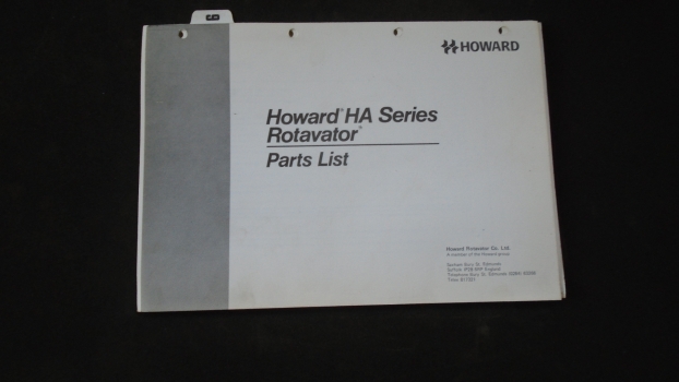 Westlake Plough Parts – Howard Rotavator Ha Series Parts List 