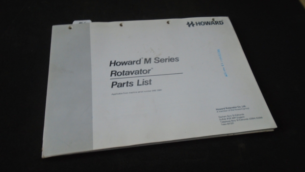 Westlake Plough Parts – Howard Rotavator M Series Parts List 