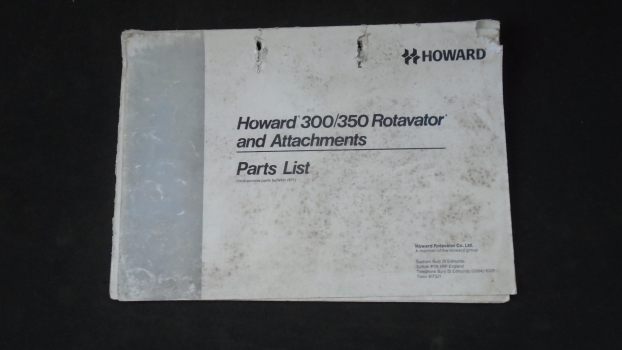 Westlake Plough Parts – Howard Rotavator 300/350 Parts List 