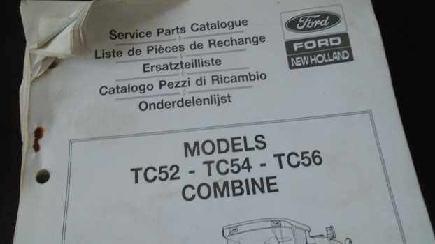 Westlake Plough Parts – Ford Combine Tc52 Tc54 Tc56 Parts Catalogue 