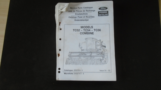 Westlake Plough Parts – Ford Combine Tc52 Tc54 Tc56 Parts Catalogue 