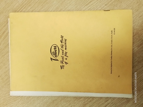 Westlake Plough Parts – Villiers Spare Parts List Mark 15 H.s Four Stroke Engine 