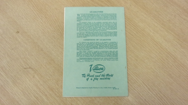 Westlake Plough Parts – Villers Book Mark 7 10 12 15 Four Stroke Engines Handbook 