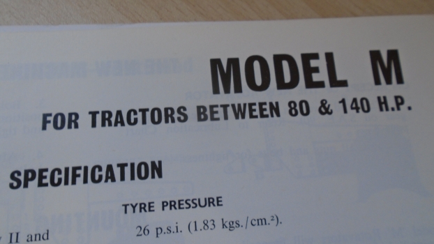 Westlake Plough Parts – Howard Book M Series Rotavators Model M Instructions Book 