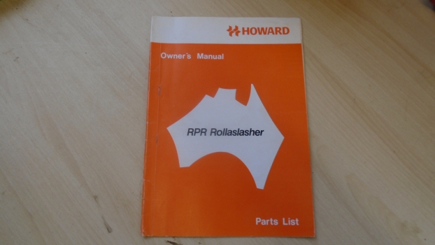 Westlake Plough Parts – Howard Book Rpr Rollaslasher Owners Manual 