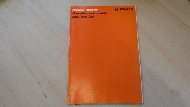 Westlake Plough Parts – Howard Book Rotamix Instructions & Parts List 