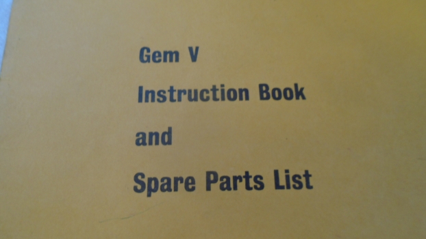 Westlake Plough Parts – Howard Book Gem V Instruction & Parts List 