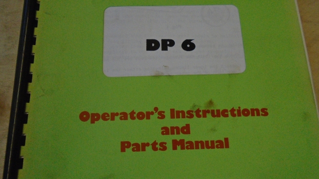 Westlake Plough Parts – Dowdeswell Plough Dp6 Instruction Manual Green 