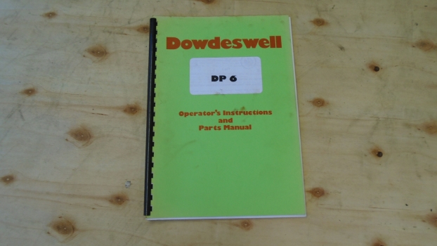 Westlake Plough Parts – Dowdeswell Plough Dp6 Instruction Manual Green 