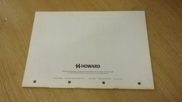 Westlake Plough Parts – Howard Ha Series Parts List Ha30 Ha70 