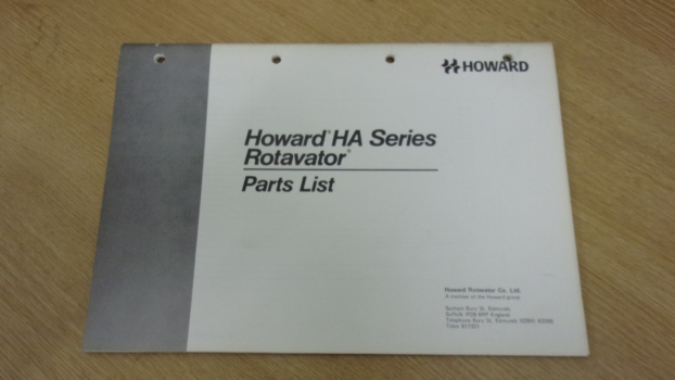 Westlake Plough Parts – Howard Ha Series Parts List Ha30 Ha70 