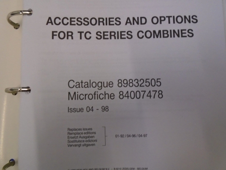 Westlake Plough Parts – New Holland SPARE PARTS CATALOGUE STRAW CHOPPERS FOR TC SERIES COMBINES 