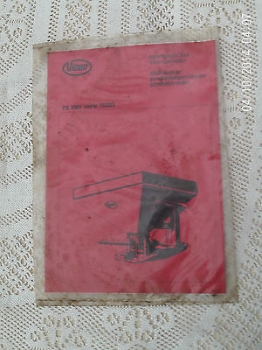 Westlake Plough Parts – Vicon VARI SPREADER PS 1001 (SERIE 76203) SPARE PARTS LIST 