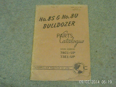 Westlake Plough Parts – CATERPILLAR NO.8S & NO.8U BULLDOZER PARTS CATALOG (78C1-UP 73E1-UP)