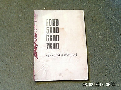 Westlake Plough Parts – Ford tractor 5600, 6600 AND 7600 SERIES OPERATORS MANUAL 