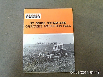 HOWARD Rotavator ST SERIES ROTAVATORS OPERATORS INSTRUCTION BOOK (20 ...