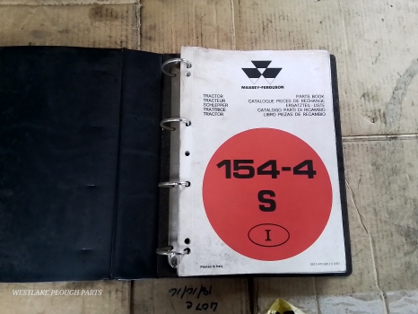 Westlake Plough Parts – Massey Ferguson Parts Manual 154-4 