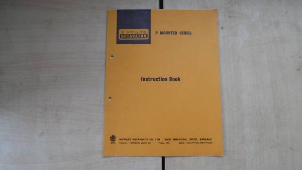 Westlake Plough Parts – Howard Rotavator P Mounted Series Instruction Book (q) 
