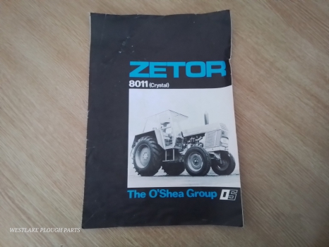 Westlake Plough Parts – Zetor Tractor 8011 CRYSTSAL SPECIFICATIONS LEAFLET 