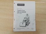 Ransomes Parts List TWENTY FOUR MK3 AND MK3M 61CM  Ransomes Parts List TWENTY FOUR MK3 AND MK3M 61CM       USED