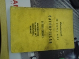 Caterpillar D17000 Engines Servicemens Reference Book Tatty Cover 