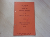 Howard Rotavator Fordson Tractor Parts Price List (a) 