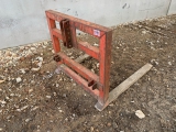 Tractor Implement Rear Mounted Pallet Forks (Yellow)  Tractor Implement Rear Mounted Pallet Forks (Yellow)       USED