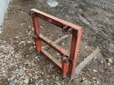 Tractor Implement Front Mounted Pallet Forks (Yellow)  Tractor Implement Front Mounted Pallet Forks (Yellow)       USED