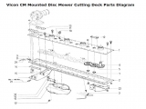 VICON CM MOUNTED DISC MOWER CUTTING DECK PARTS DIAGRAM 
