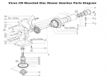 VICON CM MOUNTED DISC MOWER GEARBOX PARTS DIAGRAM 
