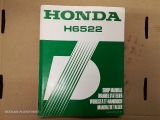 Honda Shop Manual H6522  Honda Shop Manual H6522       USED