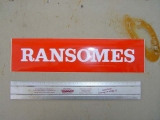 Ransomes Mounted Plough Decal 325Mm / 80Mm 