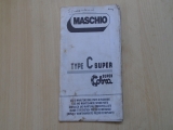 MASCHIO TYPE C Super Manual 
