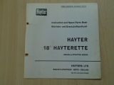 Hayter Mower 18inch Hayterette Manual 