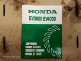 Honda Shop Manual EV3600 EV4000  Honda Shop Manual EV3600 EV4000       USED