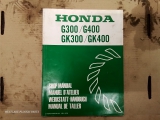 Honda Shop Manual G300/G400 GK300/GK400  Honda Shop Manual G300/G400 GK300/GK400       USED