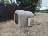 Plastic Animal Shelter With Drinker Calf Goat Pig 1  Plastic Animal Shelter With Drinker Calf Goat Pig 1       USED