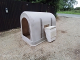 Plastic Animal Shelter With Drinker Calf Goat Pig  Plastic Animal Shelter With Drinker Calf Goat Pig       USED