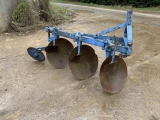 Ransomes Td17f 3 Furrow Disc Plough Blue  Ransomes Td17f 3 Furrow Disc Plough Blue       USED