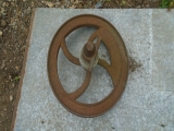 Bygone Implement Pulley Wheel 20inch X 40mm Wide 1 Inch Shaft 