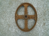 Bygone Implement Cast Wheel 280mm 1inch Shaft 40mm Wide  Bygone Implement Cast Wheel 280mm 1inch Shaft 40mm Wide       USED